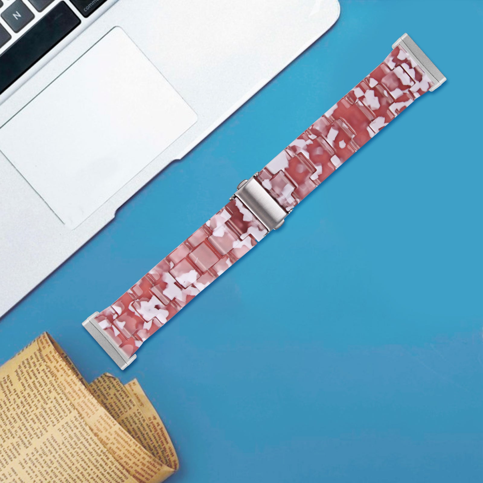 For Fitbit Versa 4 Sense 2 Resin Watch Band Strap Adjustable Bracelet with Stainless Steel Buckle For Fitbit Versa 4 Sense 2 Resin Watch Band Strap Adjustable Bracelet with Stainless Steel Buckle
